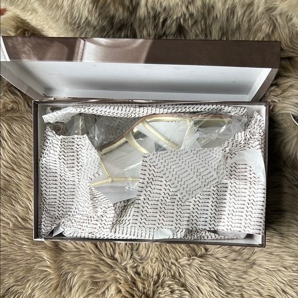 NWT - NINA Gayle Women's Gold Soft Metallic Heels - size 8.5M - Picture 8 of 10